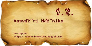 Vasvári Mónika névjegykártya